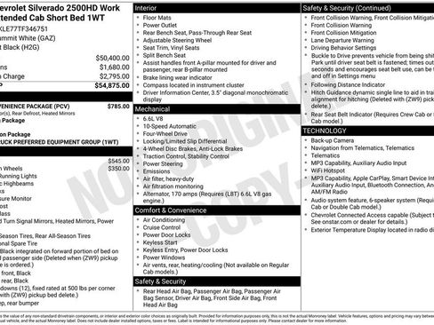 New 2026 Chevrolet Silverado 2500 W/T w/ WT Convenience Package AWD/4WD image 22