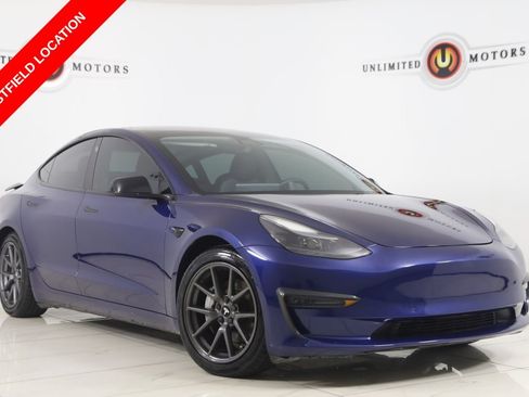 Used 2021 Tesla Model 3 Long Range AWD/4WD image 1