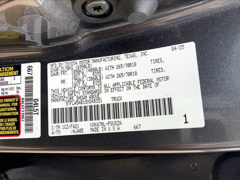 Used 2025 Toyota Tundra SR5 w/ SX Package image 33