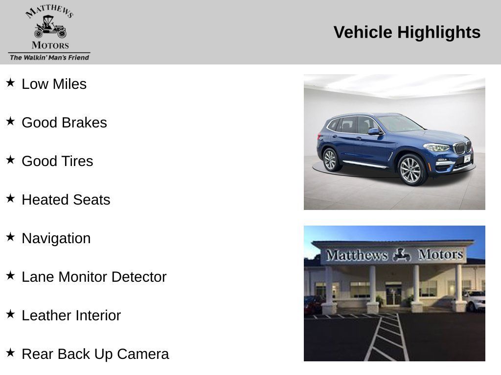 Used 2018 BMW X3 xDrive30i w/ Convenience Package AWD/4WD image 14