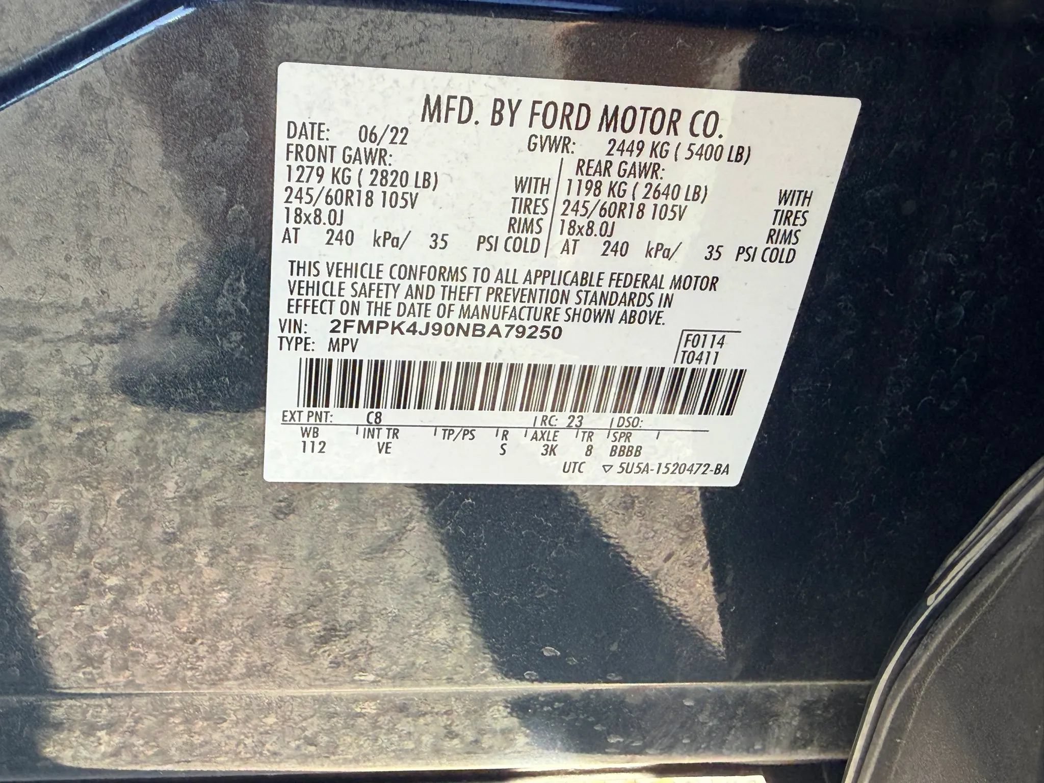 Used 2022 Ford Edge SEL w/ Convenience Package AWD/4WD image 5