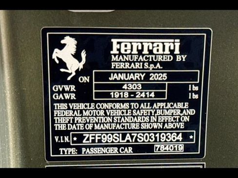 Used 2025 Ferrari 296 GTB RWD image 55