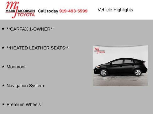 Used 2010 Toyota Prius Four w/ Solar Roof Pkg FWD image 5
