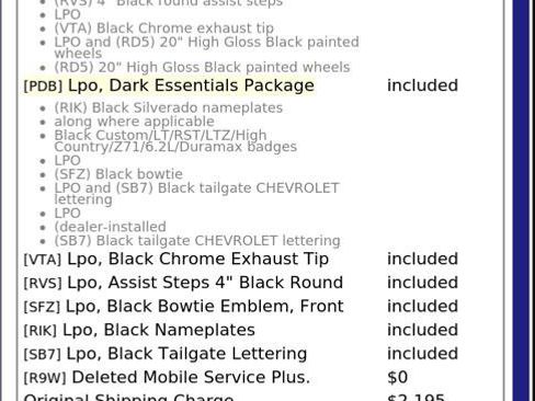 Used 2025 Chevrolet Silverado 1500 Custom w/ Turbomax Blackout Package RWD image 7