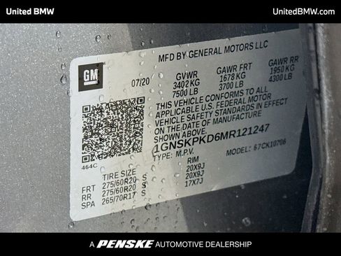 Used 2021 Chevrolet Tahoe Z71 w/ Z71 Signature Package image 15