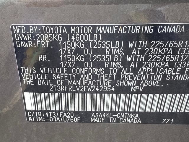 Used 2015 Toyota RAV4 XLE AWD/4WD image 15