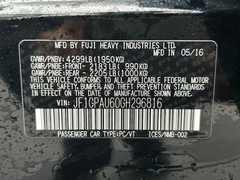 Used 2016 Subaru Impreza 2.0i Sport Limited image 19