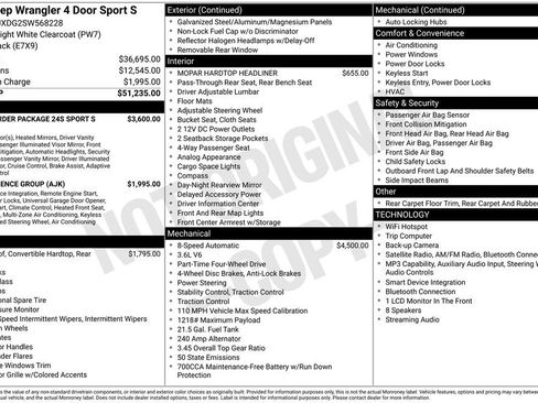 Used 2025 Jeep Wrangler Unlimited Sport AWD/4WD image 2