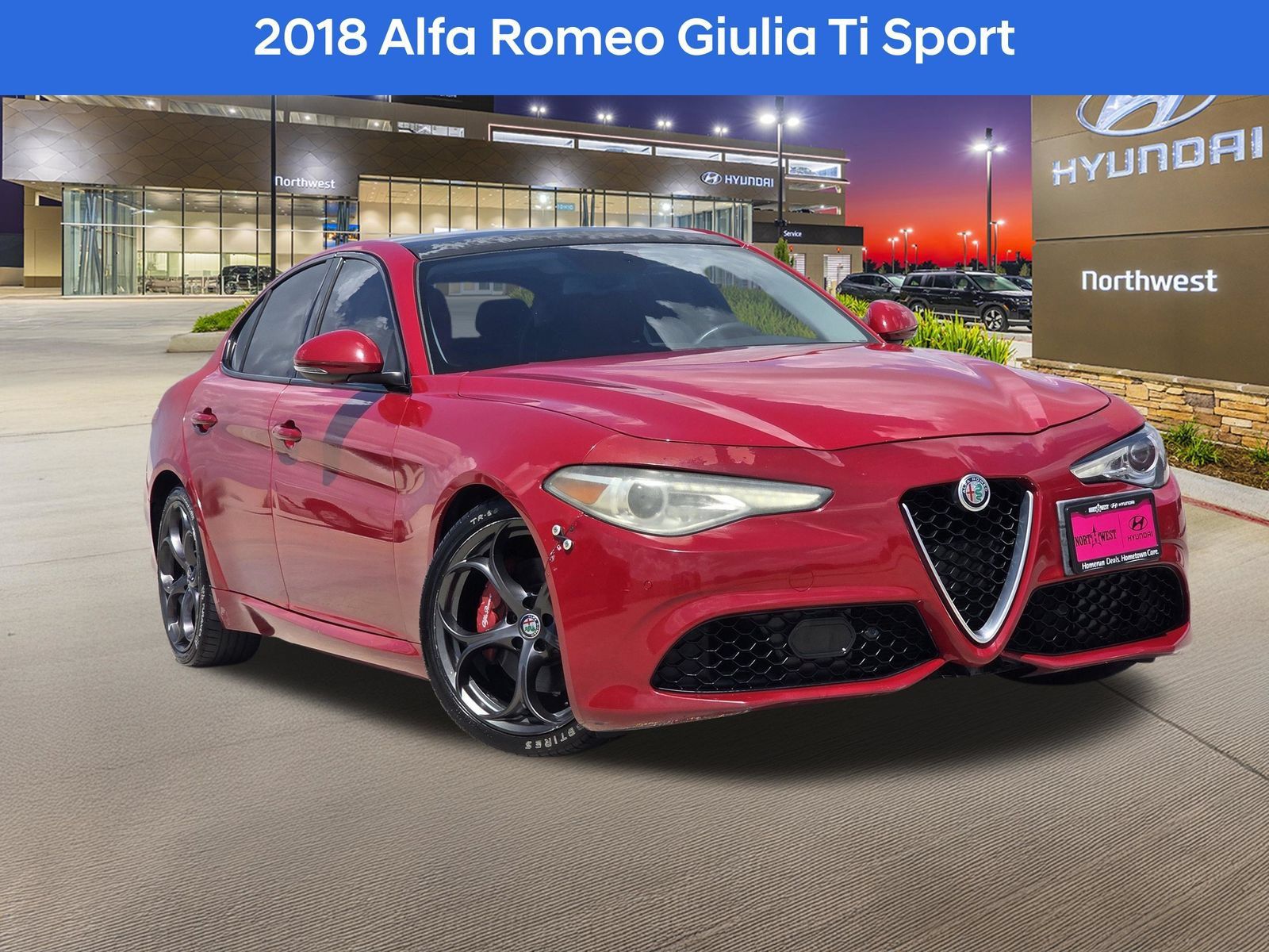 Used 2018 Alfa Romeo Giulia Ti Sport w/ Quick Order Package 22U Sport RWD image 1