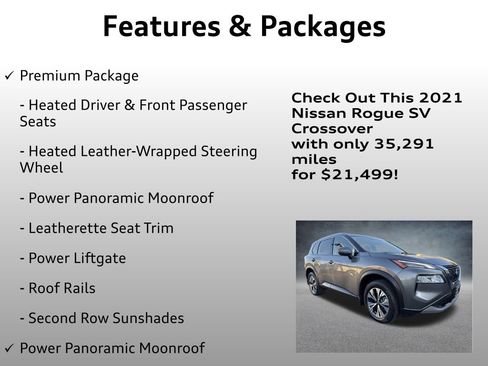 Used 2021 Nissan Rogue SV w/ Premium Package image 12