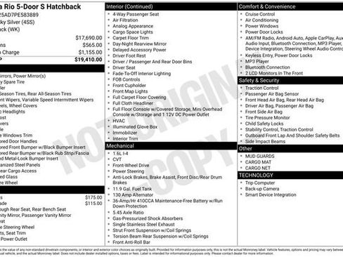 Used 2023 Kia Rio S image 7