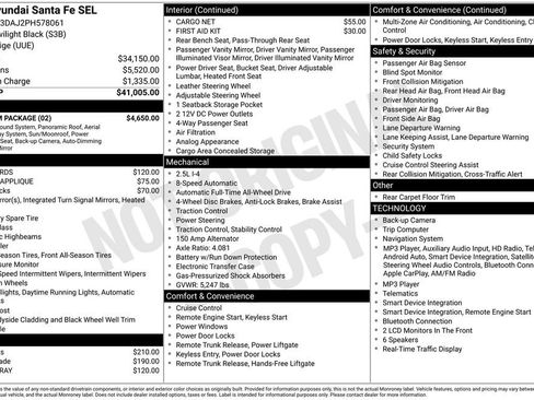 Used 2023 Hyundai Santa Fe SEL w/ Premium Package AWD/4WD image 22