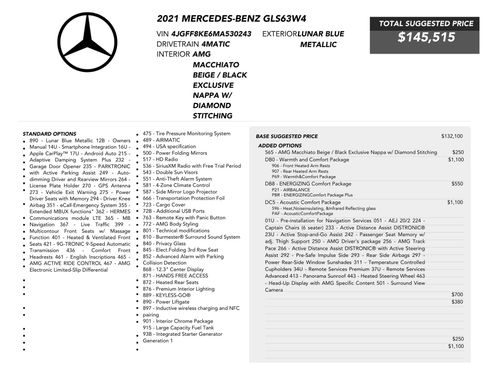 Used 2021 Mercedes-Benz GLS 63 AMG 4MATIC image 86