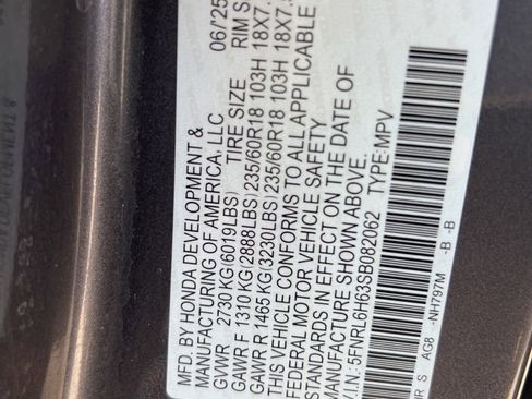 Used 2025 Honda Odyssey EX-L image 5