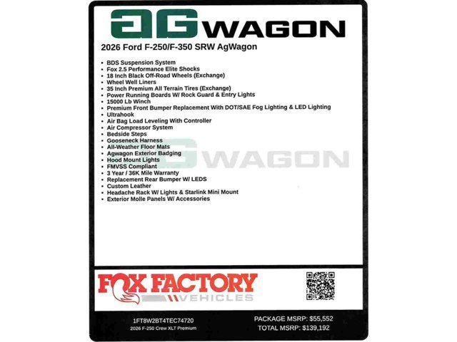 New 2026 Ford F250 XLT w/ XLT Premium Package AWD/4WD image 2