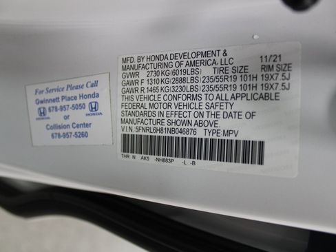 Used 2022 Honda Odyssey Touring image 52