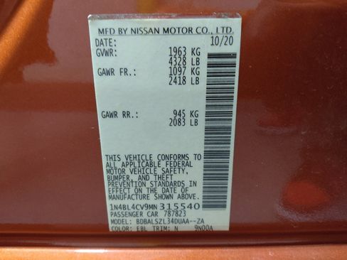 Used 2021 Nissan Altima 2.5 SR w/ SR Premium Package FWD image 33