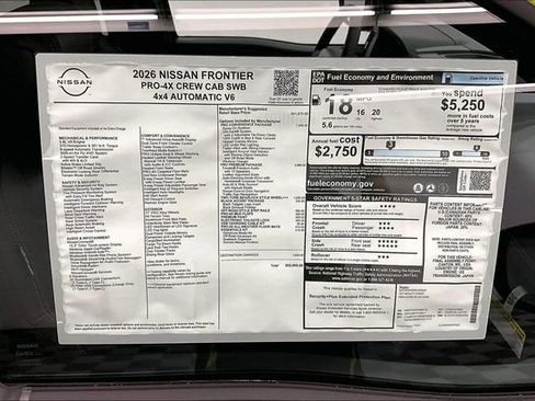New 2026 Nissan Frontier PRO-4X w/ Pro Premium Package AWD/4WD image 40