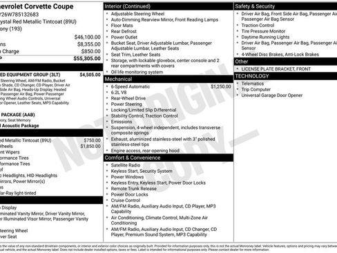 Used 2008 Chevrolet Corvette Coupe w/ Preferred Equipment Group RWD image 2