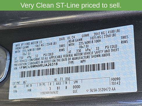 Used 2024 Ford Escape ST-Line AWD/4WD image 42