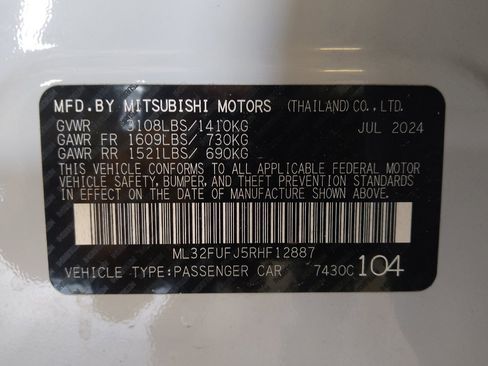 Used 2024 Mitsubishi Mirage G4 LE FWD image 33