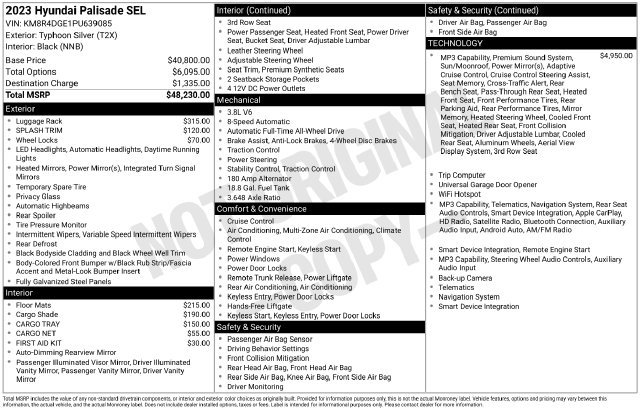 Used 2023 Hyundai Palisade SEL AWD/4WD image 9