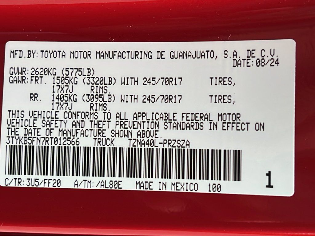 Used 2024 Toyota Tacoma SR5 RWD image 24