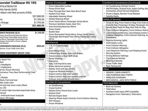 New 2026 Chevrolet TrailBlazer RS w/ Convenience Package FWD image 4