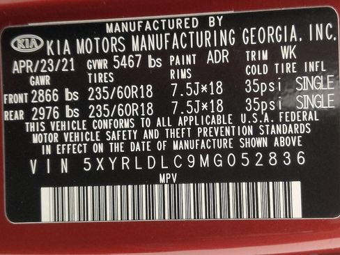 Used 2021 Kia Sorento S w/ Panoramic Sunroof Package AWD/4WD image 33