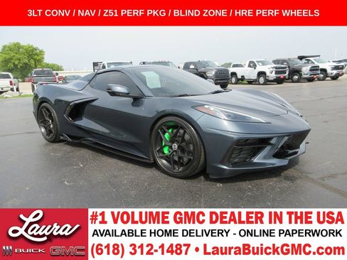 Used 2021 Chevrolet Corvette Stingray Premium Conv w/ Z51 Performance Package RWD image 1