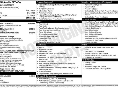 Used 2022 GMC Acadia SLT w/ Elevation Edition FWD image 6