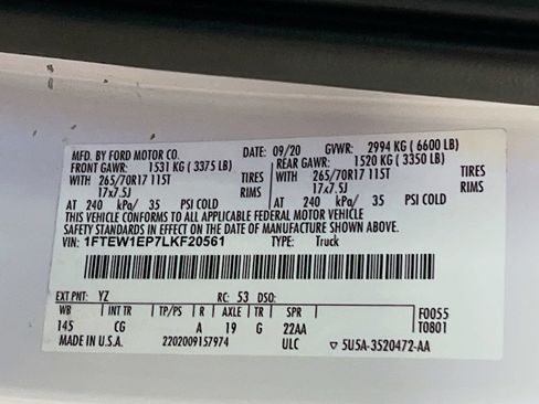 Used 2020 Ford F150 XL w/ Equipment Group 101A Mid AWD/4WD image 28