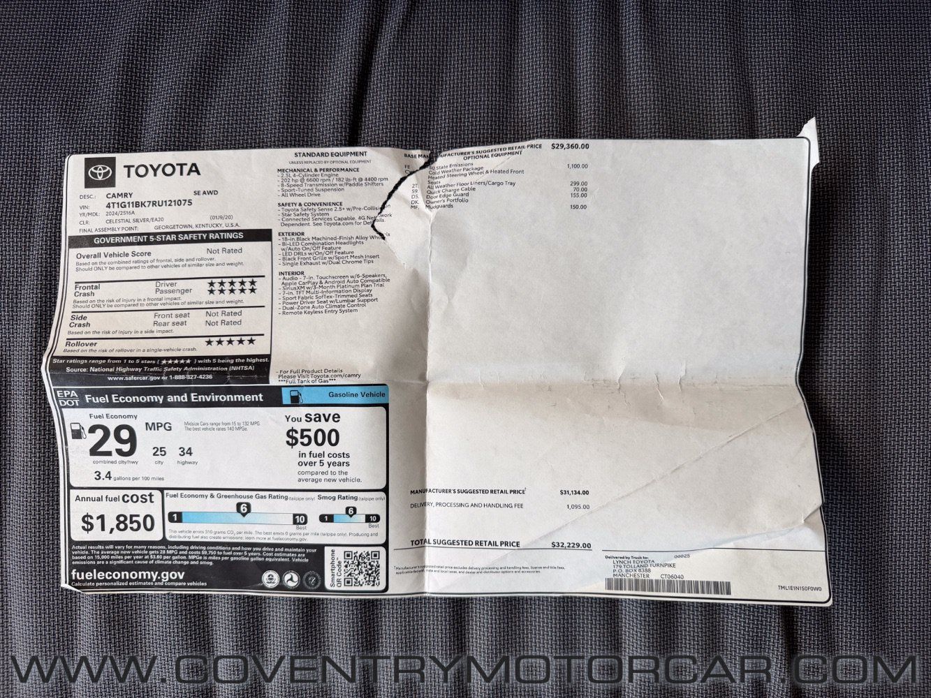 Used 2024 Toyota Camry SE w/ Cold Weather Package AWD/4WD image 17