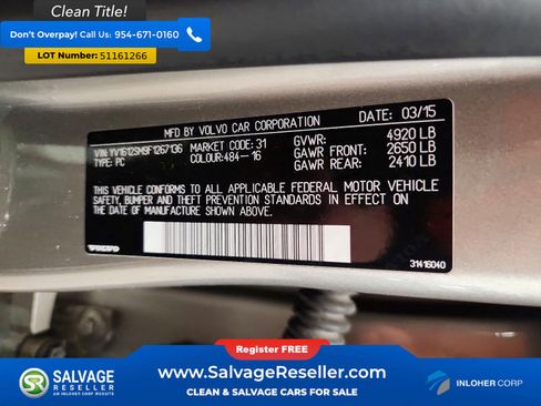 Used 2015 Volvo V60 T5 Platinum w/ Climate Package AWD/4WD image 16