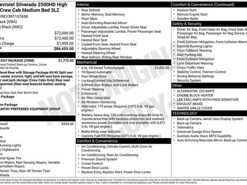 Used 2024 Chevrolet Silverado 2500 High Country w/ Technology Package AWD/4WD image 41