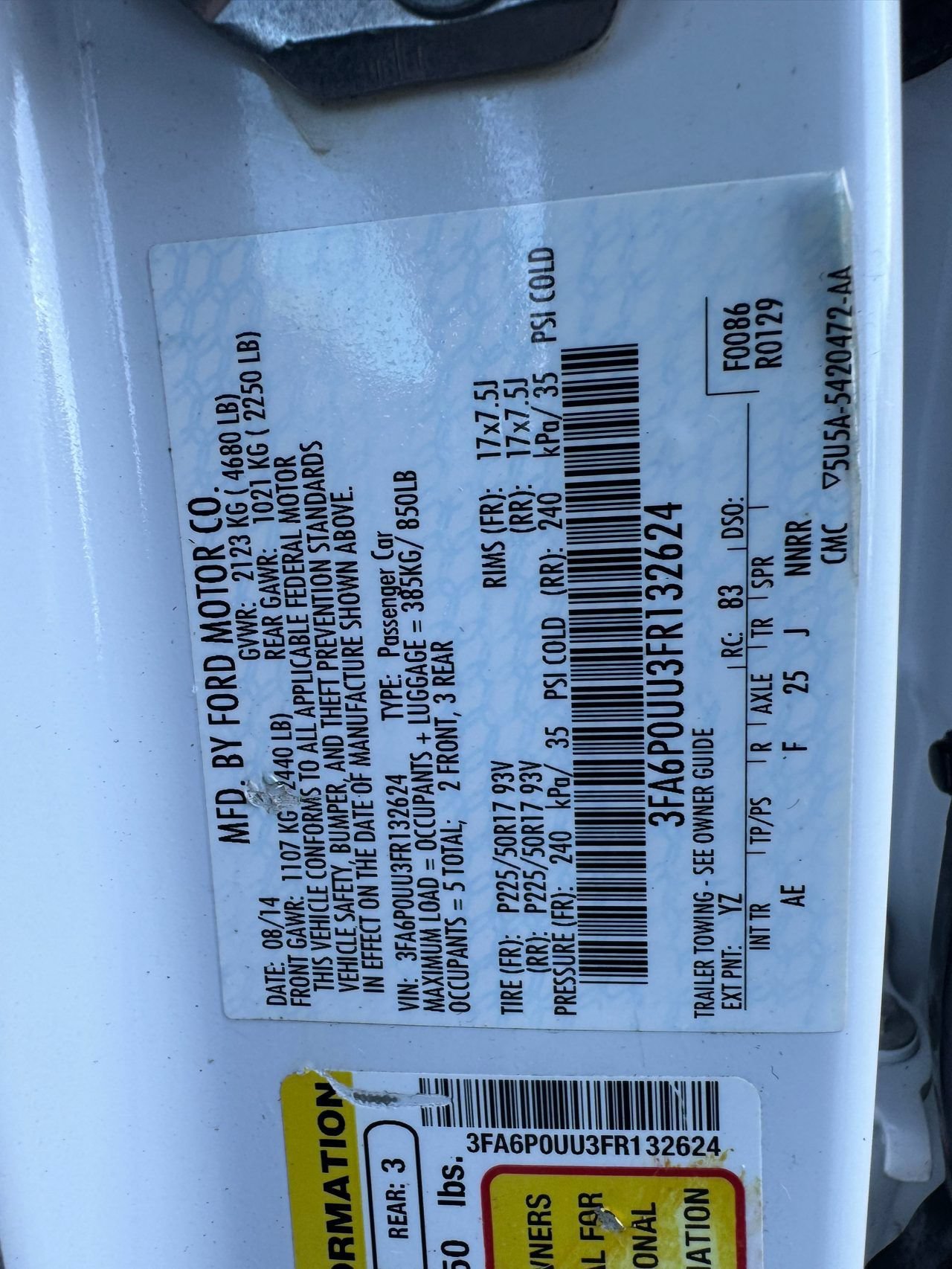 Used 2015 Ford Fusion S FWD image 30
