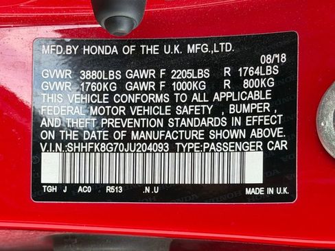 Used 2018 Honda Civic Type R image 25