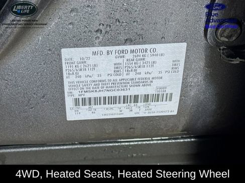 Certified 2022 Ford Explorer Timberline image 34