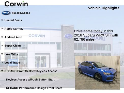 Used 2018 Subaru WRX STI image 6