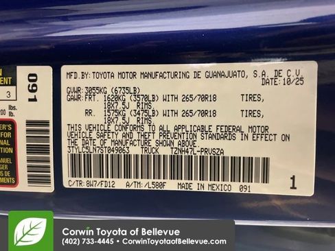 New 2025 Toyota Tacoma TRD Off-Road image 29