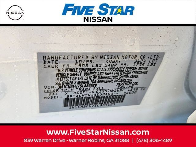 Used 2025 Nissan Versa SR w/ Trunk Package FWD image 19
