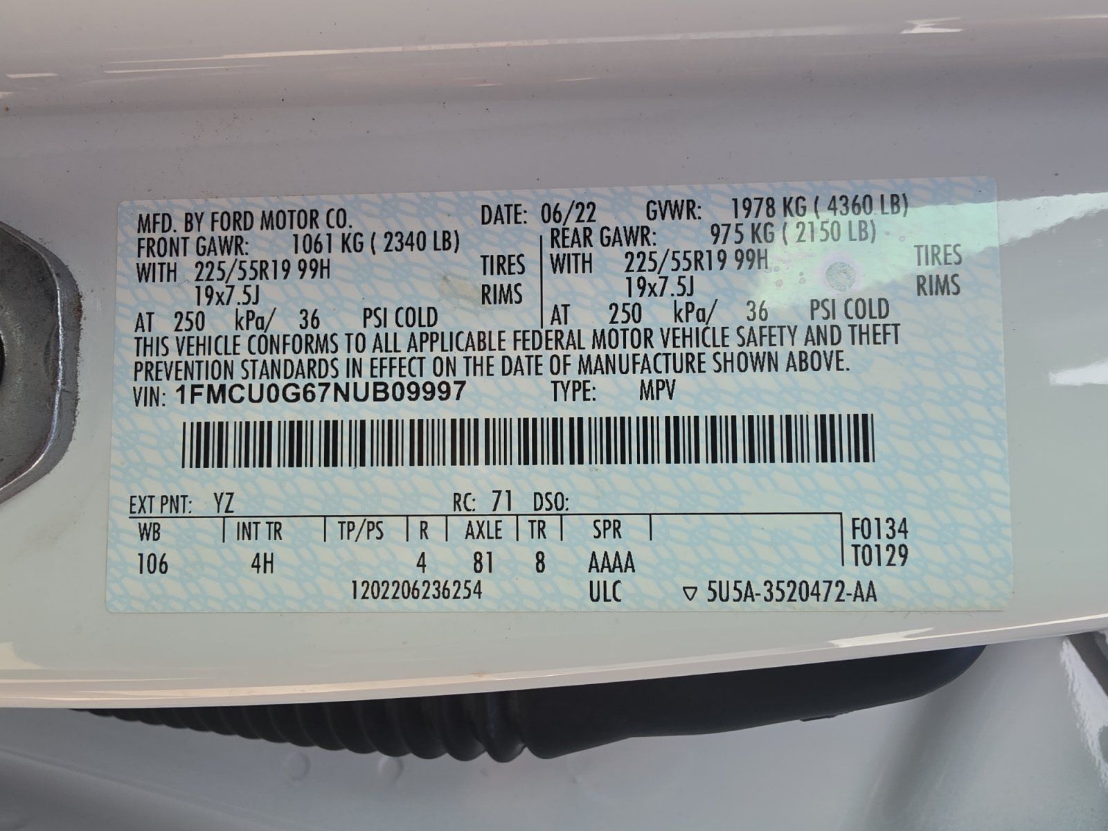 Used 2022 Ford Escape SE w/ SE Sport Appearance Package FWD image 34