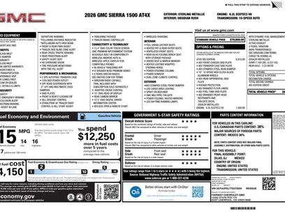 New 2026 GMC Sierra 1500 AT4X w/ AT4X AEV Edition