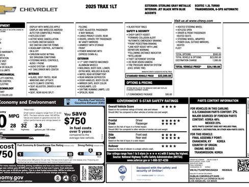 Used 2025 Chevrolet Trax LT w/ LT Convenience Package FWD image 4