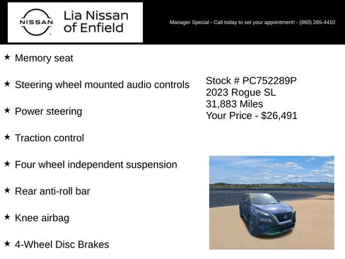 Used 2023 Nissan Rogue SL w/ SL Premium Package AWD/4WD image 15