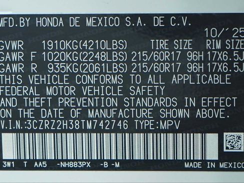 New 2026 Honda HR-V LX image 21