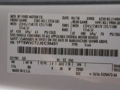 Used 2018 Ford F350 Platinum w/ Platinum Ultimate Package image 66