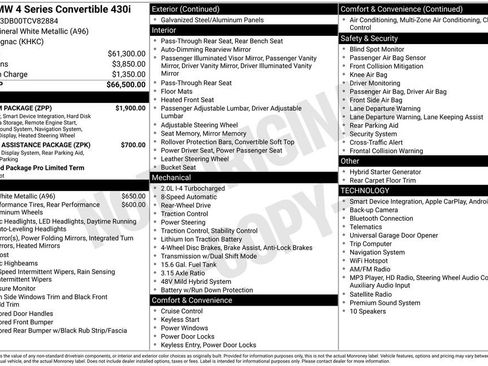 Used 2026 BMW 430i Convertible w/ Premium Package RWD image 44