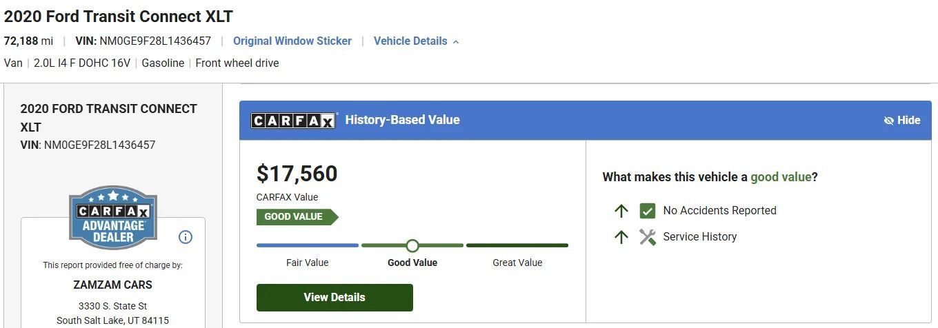 Used 2020 Ford Transit Connect XLT FWD image 2