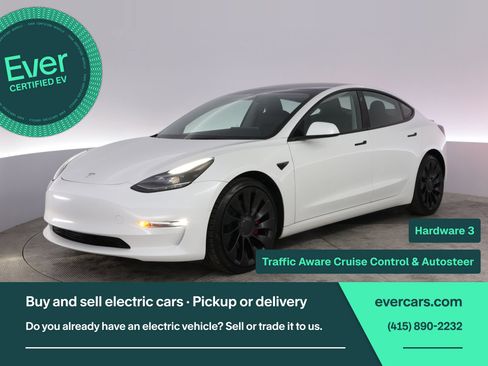Used 2022 Tesla Model 3 Performance AWD/4WD image 1